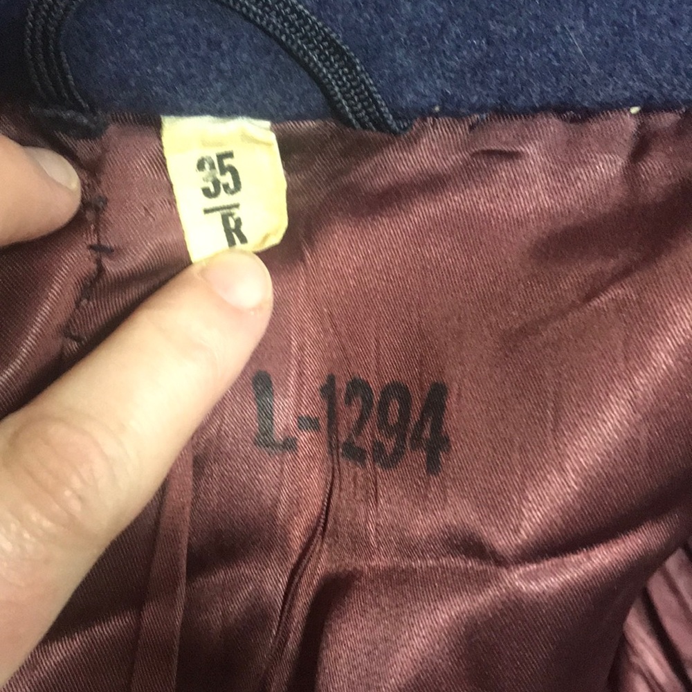 Vintage navy military heavy wool coat SM/MED costume cosplay steampunk surplus - Picture 12 of 16